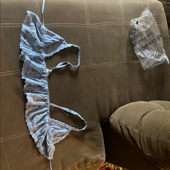 Aerie show off vintage lace tie front bra top - Picture 4 of 12